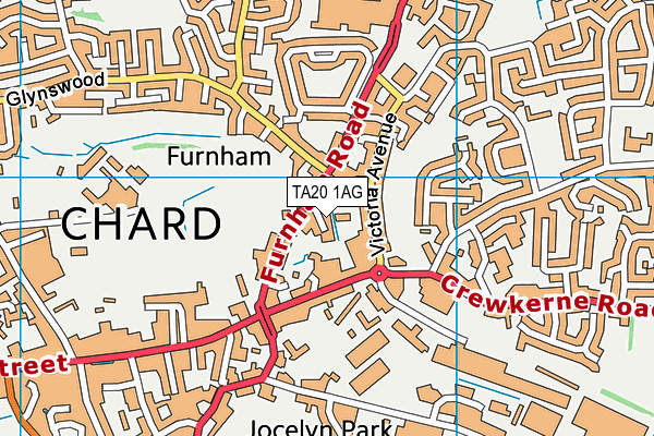 TA20 1AG map - OS VectorMap District (Ordnance Survey)