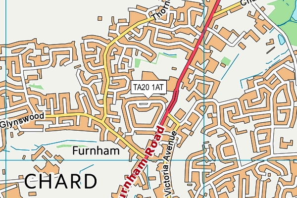 TA20 1AT map - OS VectorMap District (Ordnance Survey)