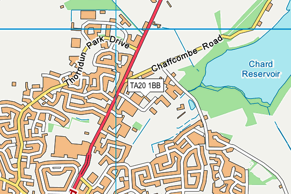 TA20 1BB map - OS VectorMap District (Ordnance Survey)