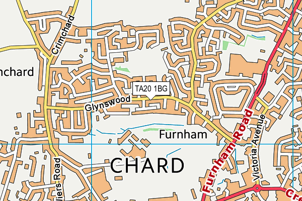 TA20 1BG map - OS VectorMap District (Ordnance Survey)