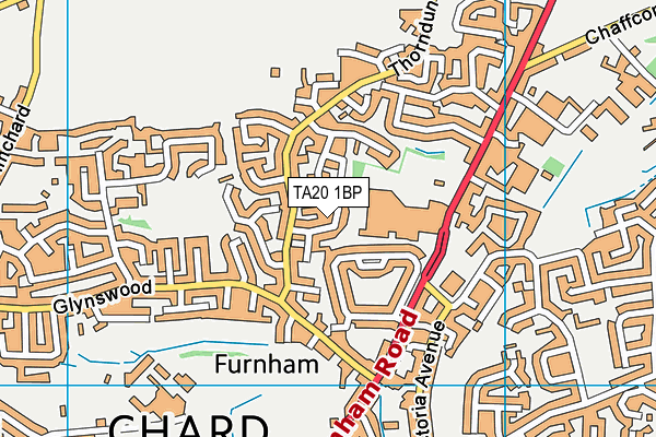 TA20 1BP map - OS VectorMap District (Ordnance Survey)