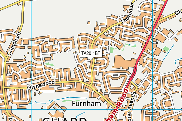 TA20 1BT map - OS VectorMap District (Ordnance Survey)