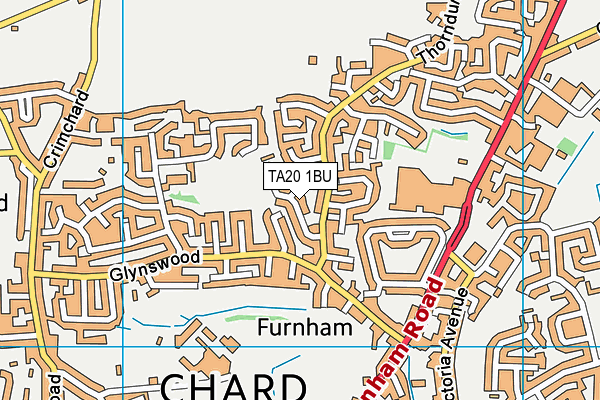 TA20 1BU map - OS VectorMap District (Ordnance Survey)