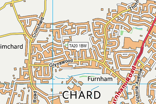 TA20 1BW map - OS VectorMap District (Ordnance Survey)