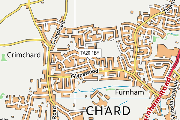 TA20 1BY map - OS VectorMap District (Ordnance Survey)