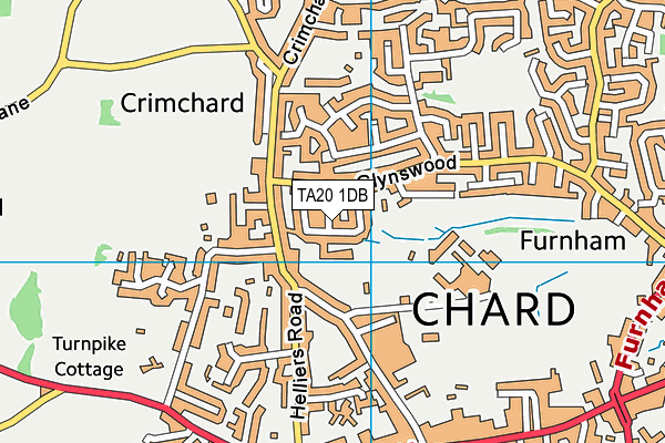 TA20 1DB map - OS VectorMap District (Ordnance Survey)