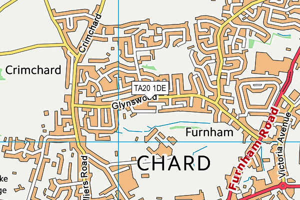 TA20 1DE map - OS VectorMap District (Ordnance Survey)