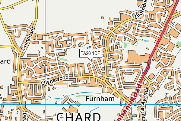 TA20 1DF map - OS VectorMap District (Ordnance Survey)