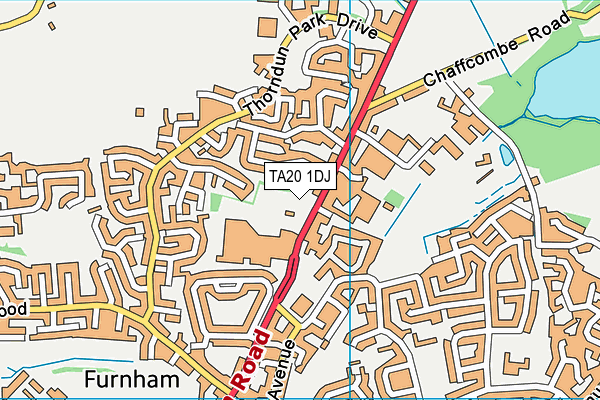 TA20 1DJ map - OS VectorMap District (Ordnance Survey)