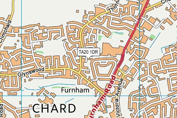 TA20 1DR map - OS VectorMap District (Ordnance Survey)