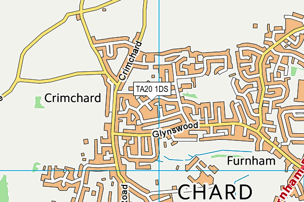 TA20 1DS map - OS VectorMap District (Ordnance Survey)