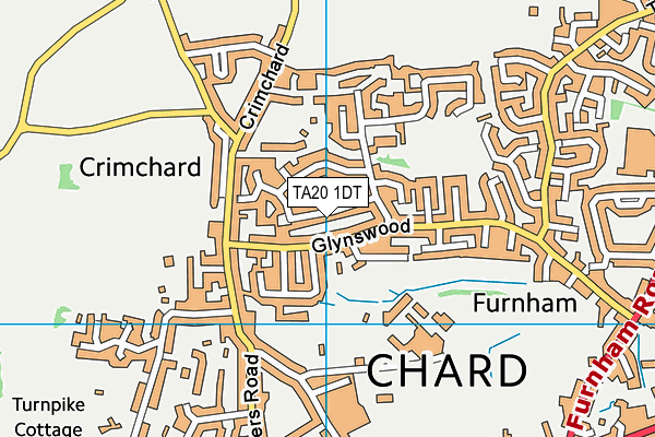 TA20 1DT map - OS VectorMap District (Ordnance Survey)