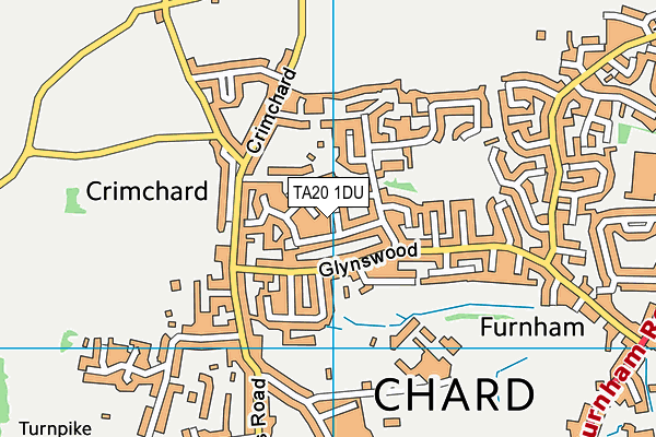 TA20 1DU map - OS VectorMap District (Ordnance Survey)