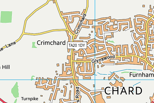 TA20 1DY map - OS VectorMap District (Ordnance Survey)