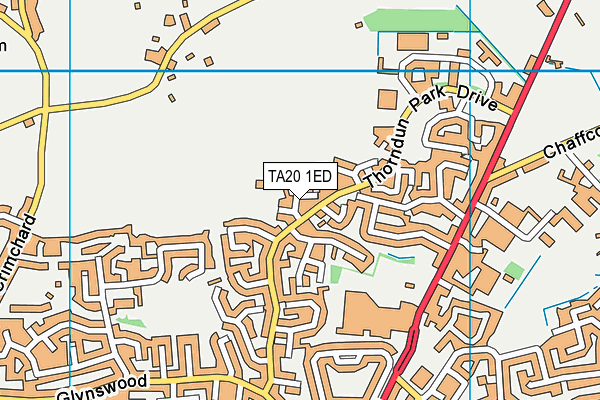 TA20 1ED map - OS VectorMap District (Ordnance Survey)