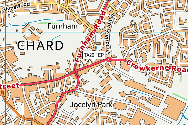 TA20 1EP map - OS VectorMap District (Ordnance Survey)