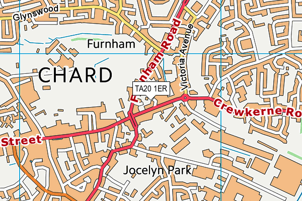 TA20 1ER map - OS VectorMap District (Ordnance Survey)