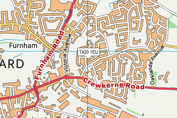 TA20 1EU map - OS VectorMap District (Ordnance Survey)