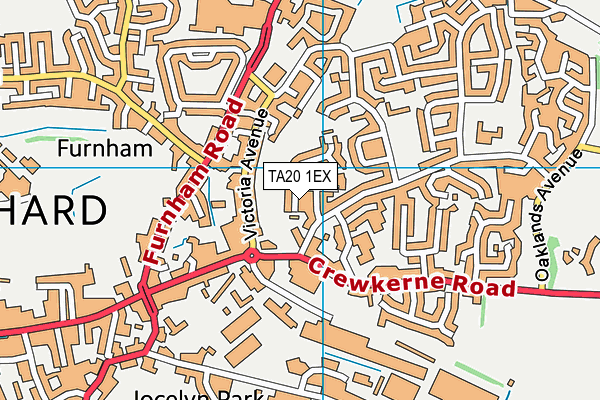 TA20 1EX map - OS VectorMap District (Ordnance Survey)