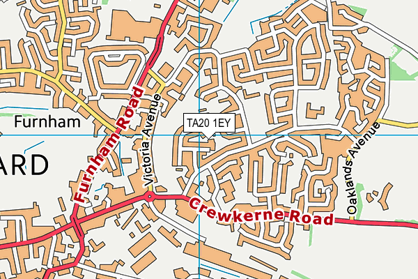 TA20 1EY map - OS VectorMap District (Ordnance Survey)