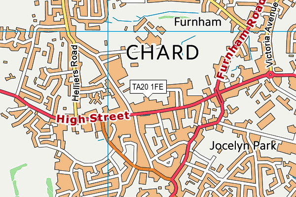 TA20 1FE map - OS VectorMap District (Ordnance Survey)