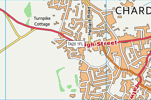 TA20 1FL map - OS VectorMap District (Ordnance Survey)