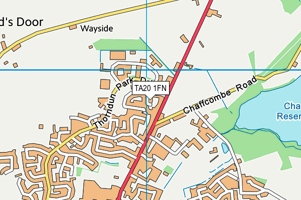 TA20 1FN map - OS VectorMap District (Ordnance Survey)