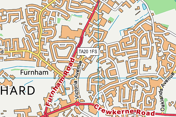 TA20 1FS map - OS VectorMap District (Ordnance Survey)