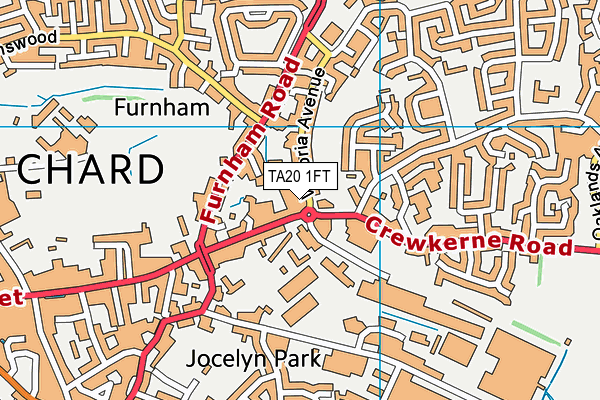 TA20 1FT map - OS VectorMap District (Ordnance Survey)