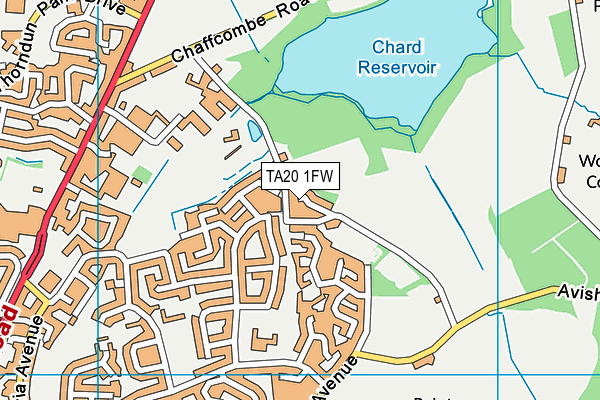 TA20 1FW map - OS VectorMap District (Ordnance Survey)
