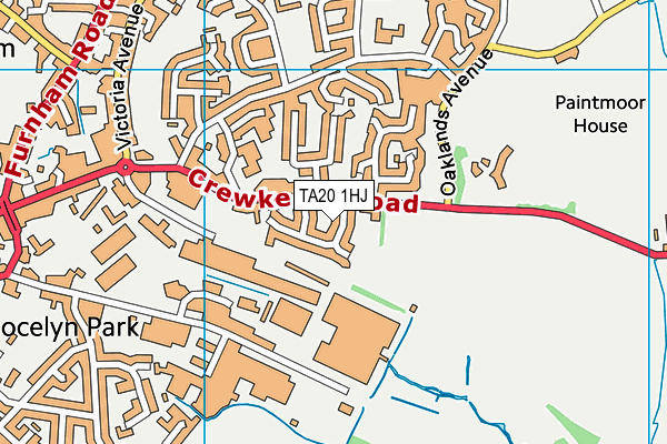 TA20 1HJ map - OS VectorMap District (Ordnance Survey)