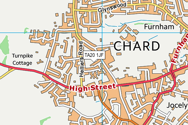 TA20 1JF map - OS VectorMap District (Ordnance Survey)