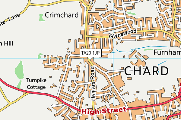 TA20 1JP map - OS VectorMap District (Ordnance Survey)