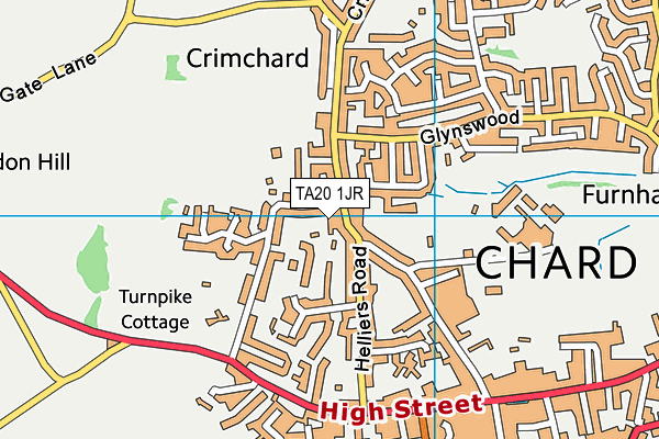 TA20 1JR map - OS VectorMap District (Ordnance Survey)