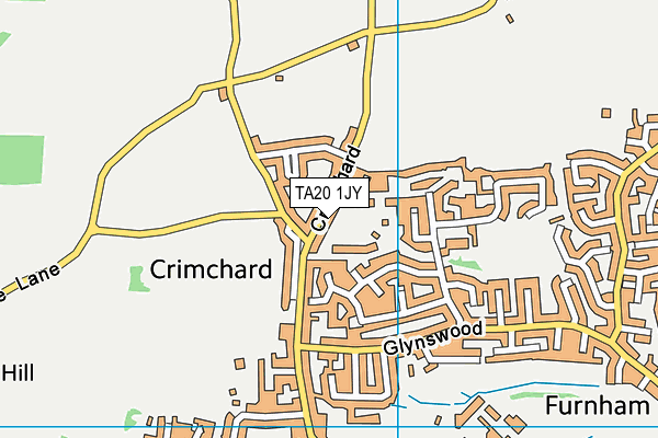 TA20 1JY map - OS VectorMap District (Ordnance Survey)