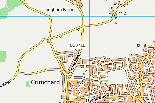 TA20 1LD map - OS VectorMap District (Ordnance Survey)