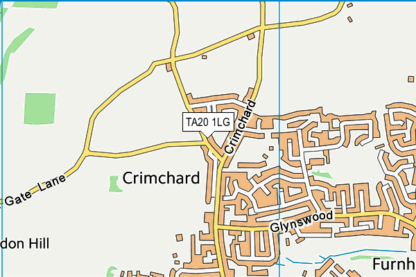 TA20 1LG map - OS VectorMap District (Ordnance Survey)