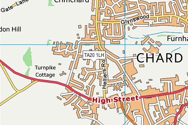 TA20 1LH map - OS VectorMap District (Ordnance Survey)