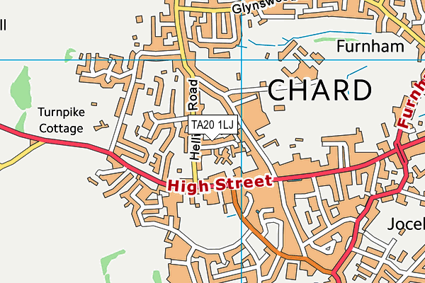 TA20 1LJ map - OS VectorMap District (Ordnance Survey)