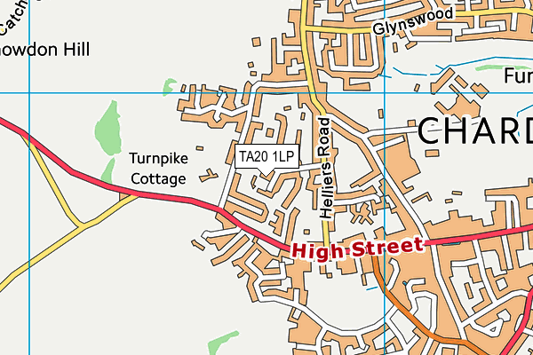 TA20 1LP map - OS VectorMap District (Ordnance Survey)