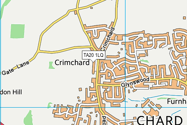 TA20 1LQ map - OS VectorMap District (Ordnance Survey)