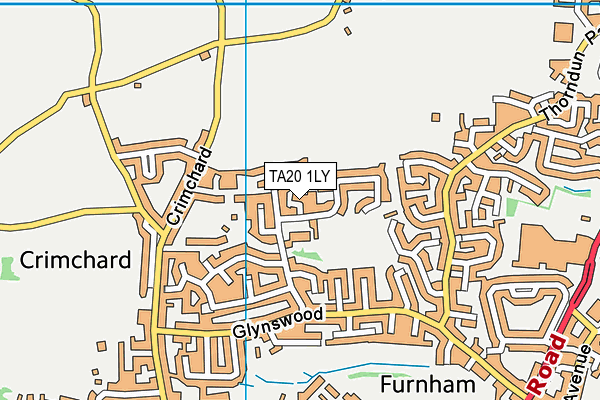 TA20 1LY map - OS VectorMap District (Ordnance Survey)