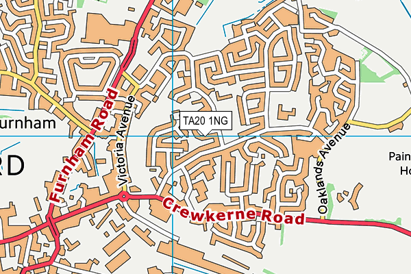 TA20 1NG map - OS VectorMap District (Ordnance Survey)