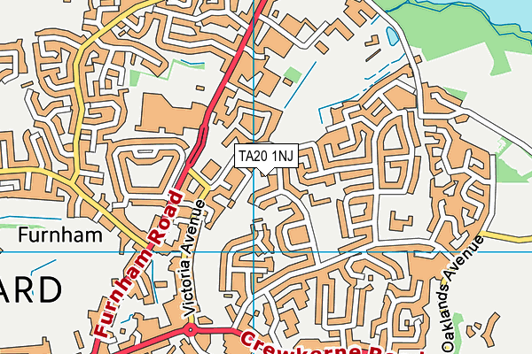 TA20 1NJ map - OS VectorMap District (Ordnance Survey)