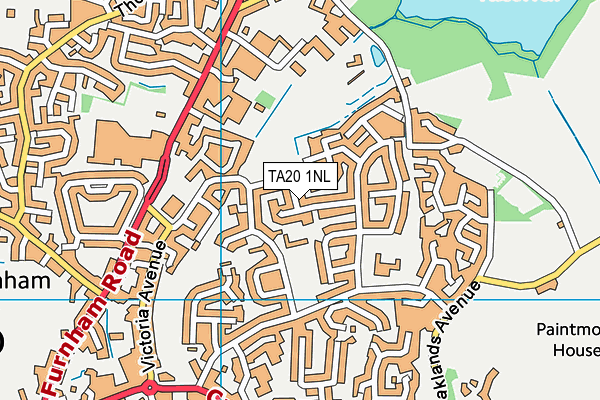 TA20 1NL map - OS VectorMap District (Ordnance Survey)