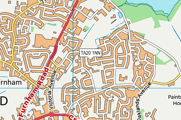 TA20 1NN map - OS VectorMap District (Ordnance Survey)