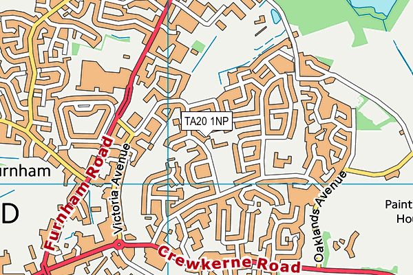 TA20 1NP map - OS VectorMap District (Ordnance Survey)