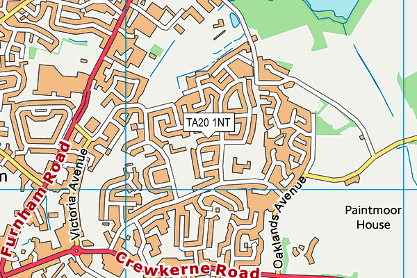 TA20 1NT map - OS VectorMap District (Ordnance Survey)