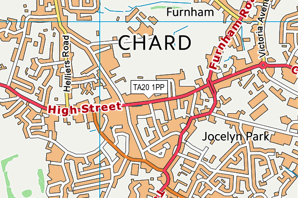 TA20 1PP map - OS VectorMap District (Ordnance Survey)