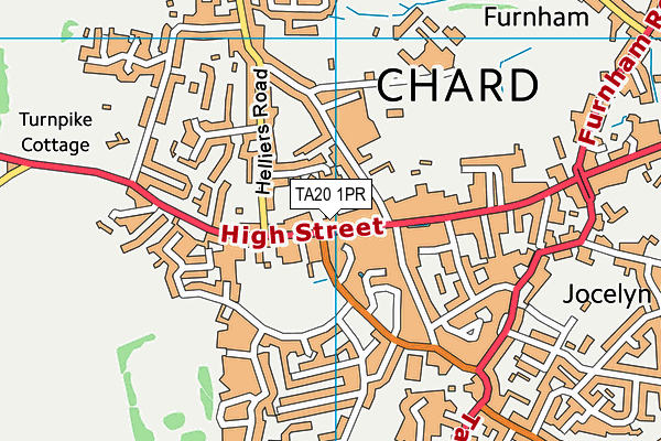 TA20 1PR map - OS VectorMap District (Ordnance Survey)